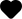black colored heart