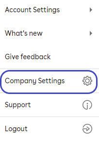 Drop down menu