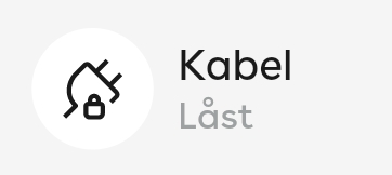 Kabel knapp Ulåst hvitt ikon